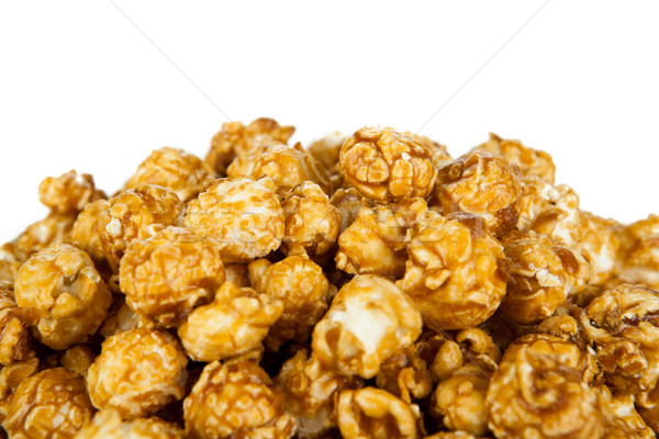 [[stock_photo]]: Popcorn · sucre · blanche · alimentaire · déjeuner