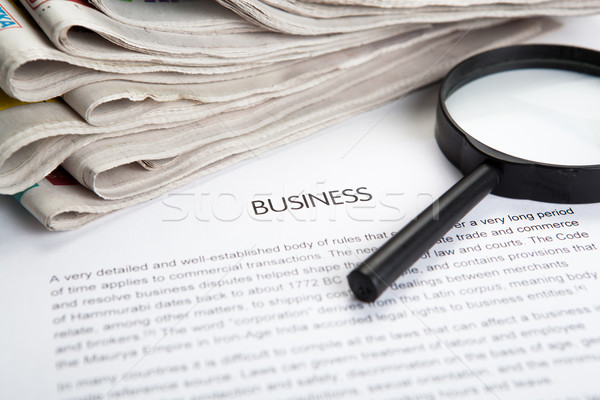 document with the title of business Stock photo © mizar_21984