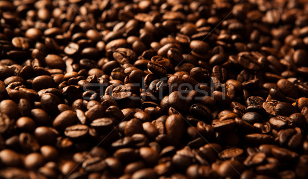 roasted coffee beans closeup Stock photo © mizar_21984