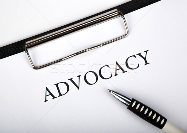 document with the title of advocacy  Stock photo © mizar_21984
