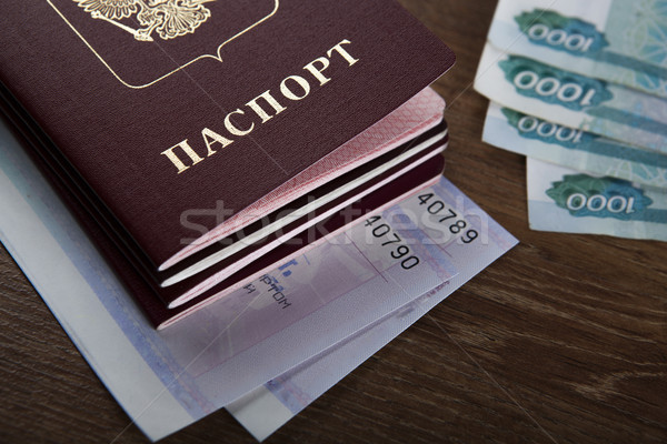 паспорта поезд билеты путешествия билета Сток-фото © mizar_21984