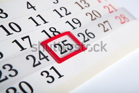 calendar days with numbers close up Stock photo © mizar_21984