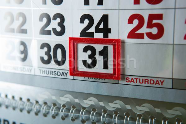 wall calendar calendar with the number of days Stock photo © mizar_21984