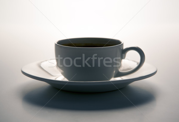 glass cup and saucer closeup Stock photo © mizar_21984