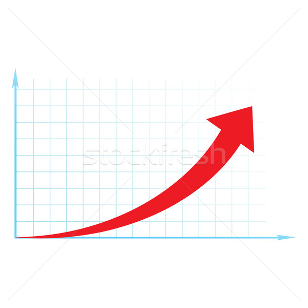 Stock photo: arrow diagram business up