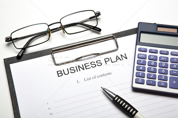 Business still life with business plan Stock photo © mizar_21984