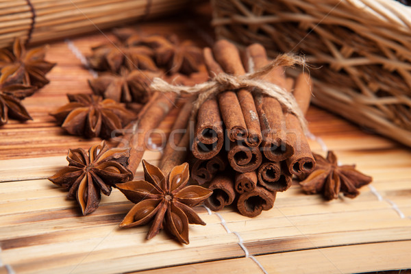 Cinnamon and star anise  Stock photo © mizar_21984