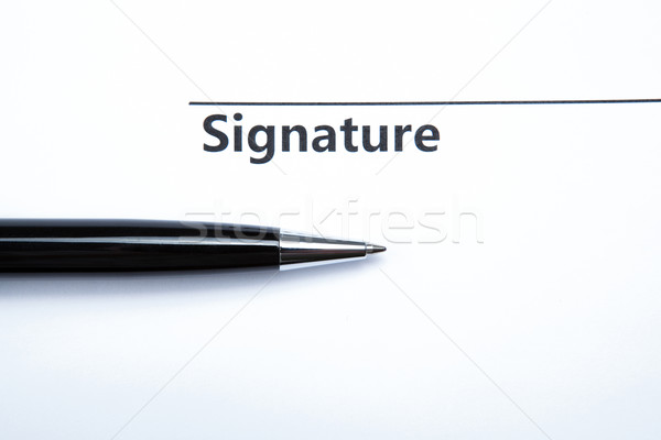 pen and signature Stock photo © mizar_21984