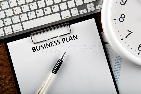 Business still life with business plan Stock photo © mizar_21984