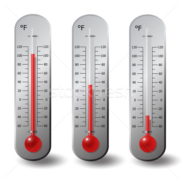 thermometers Fahrenheit degree set Stock photo © mizar_21984