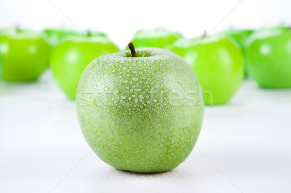 Appel groene witte vruchten dessert Stockfoto © mizar_21984