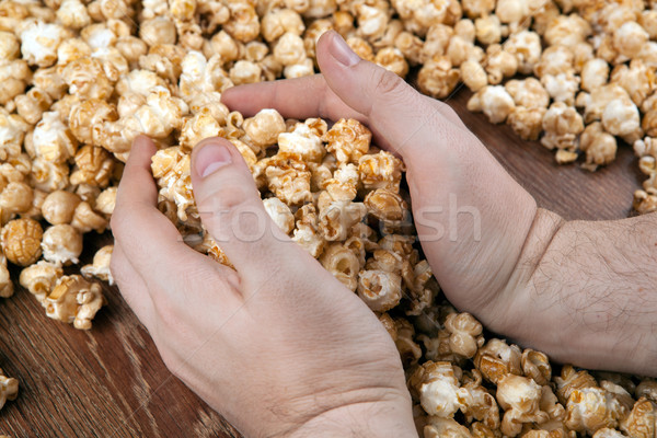 people gaining a bunch of popcorn Stock photo © mizar_21984