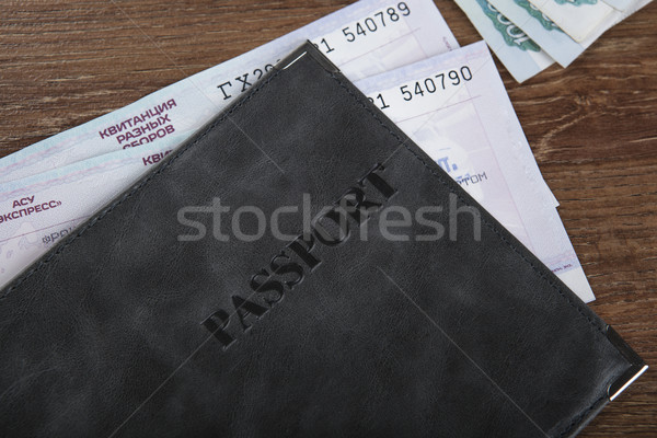 passport in the train tickets Stock photo © mizar_21984