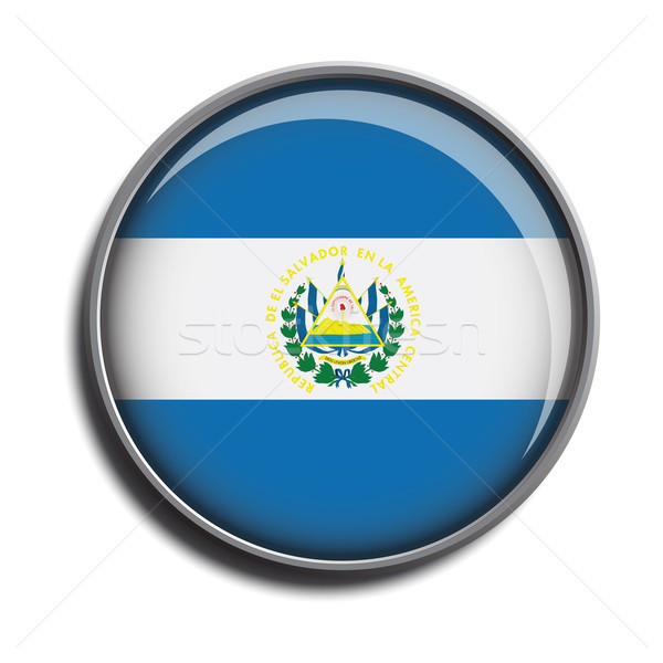 flag icon web button el salvador Stock photo © mizar_21984