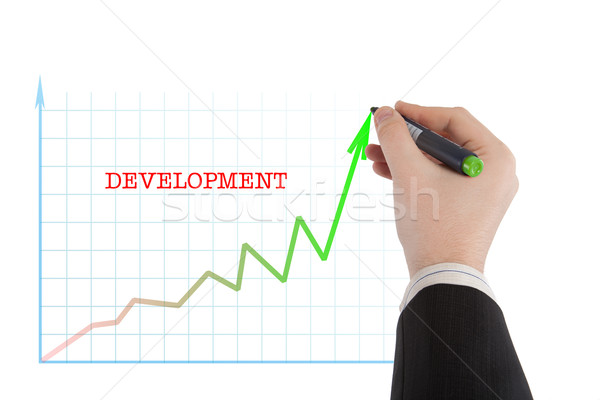 Stock photo: diagram with the word development