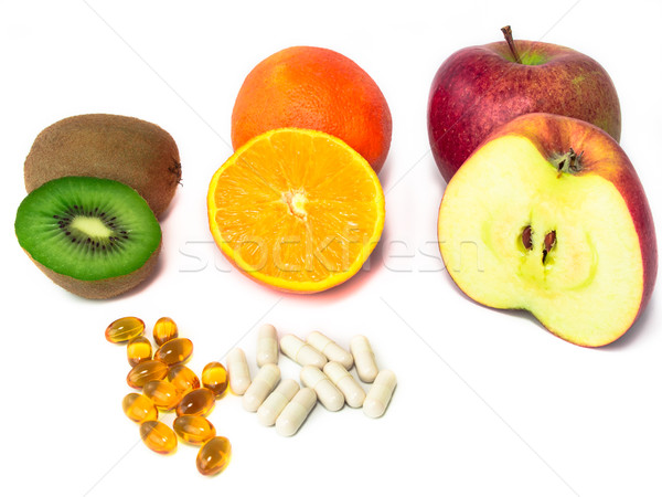 Vitamine fructe vitamina măr sănătate Imagine de stoc © mobi68