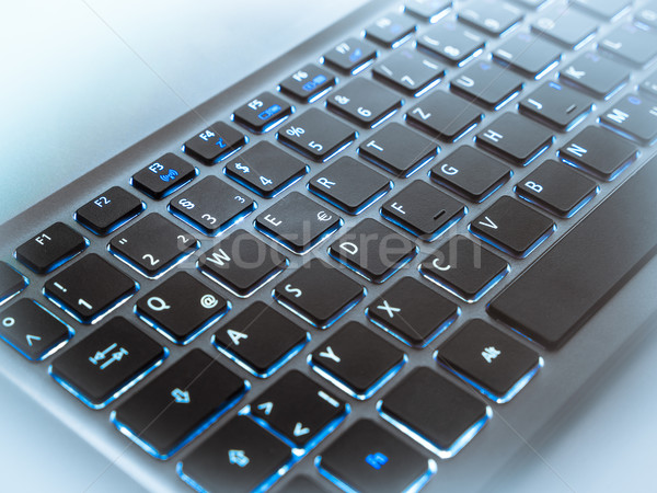 Clavier portable ordinateur bureau travaux [[stock_photo]] © mobi68