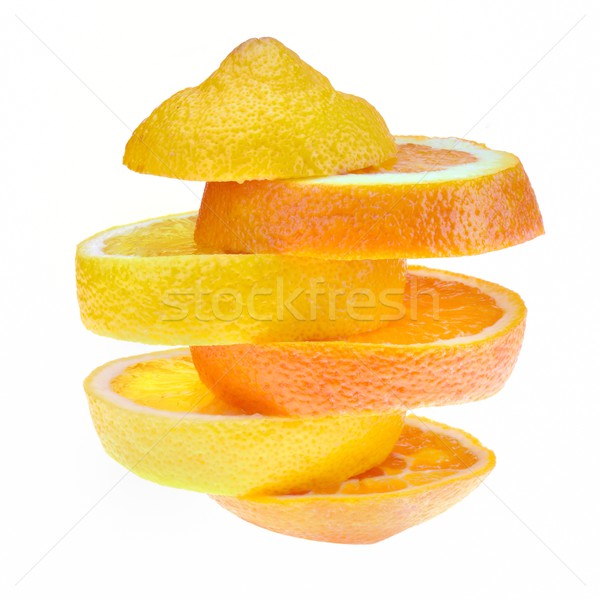 Lemon and orange slices Stock photo © mobi68