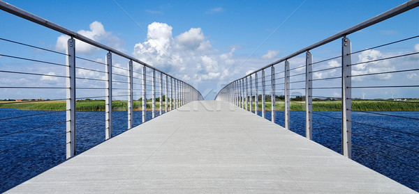 Pont piéton ciel eau été bleu [[stock_photo]] © mobi68