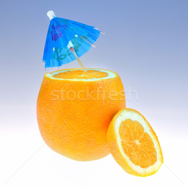 Orange cocktail parapluie alimentaire fruits [[stock_photo]] © mobi68