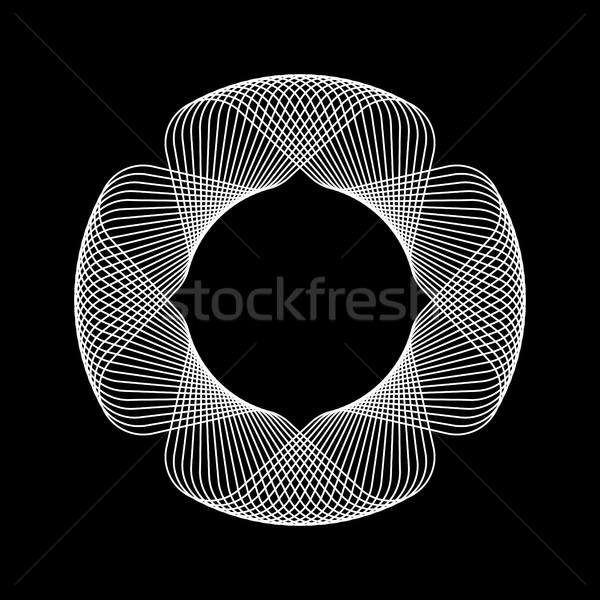 Foto stock: Blanco · resumen · fractal · forma · tecnología · negro