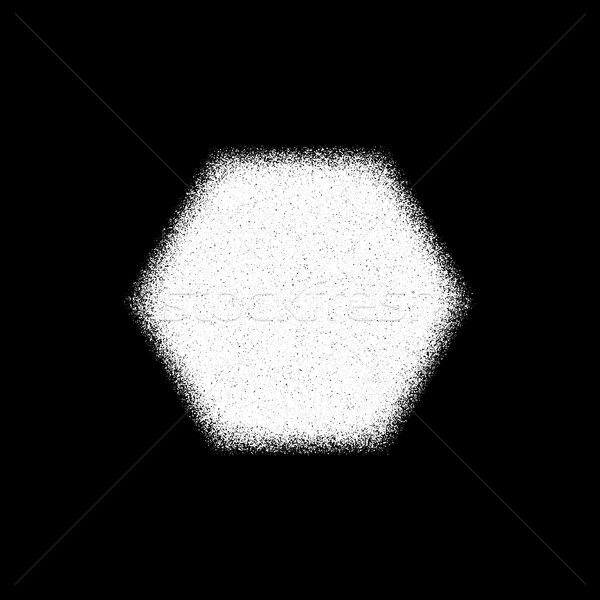 White Grain Polygon Badge Stock photo © molaruso