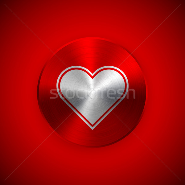 Red Abstract Valentines Badge Stock photo © molaruso