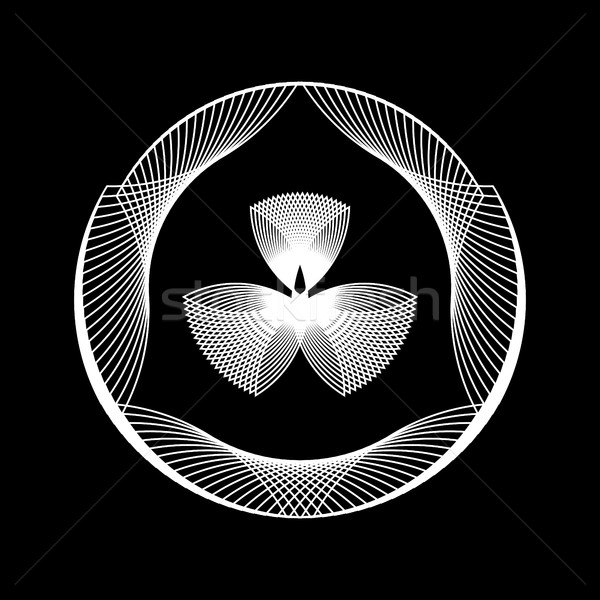 White Abstract Fractal Shape Stock photo © molaruso