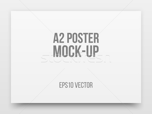 Stock photo: A2 White Poster Mock-up