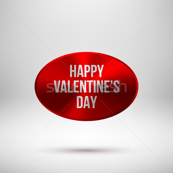 Red Abstract Valentines Badge Stock photo © molaruso