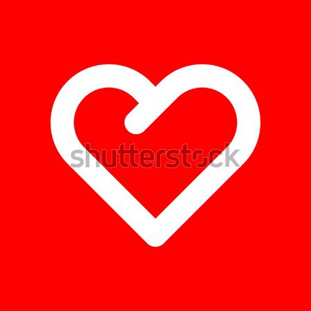 Red Abstract Heart Sign Stock photo © molaruso