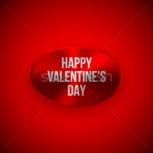 Red Abstract Valentines Badge Stock photo © molaruso