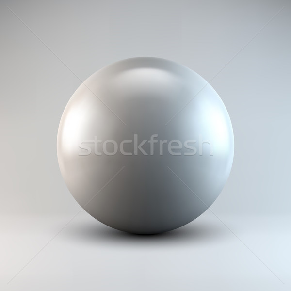 White Abstract Polygonal Shape Stock photo © molaruso