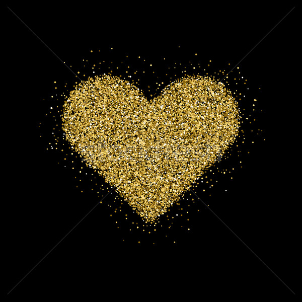 Gold glitter Christmas tree Stock photo © molaruso