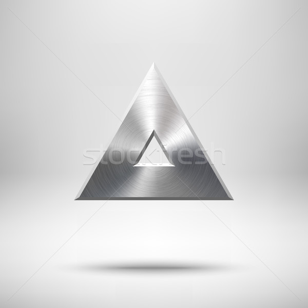Abstract Triangle Button Template Stock photo © molaruso