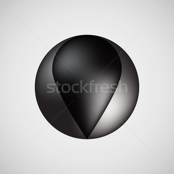 Foto stock: Preto · bolha · ícone · distintivo · luz · prêmio