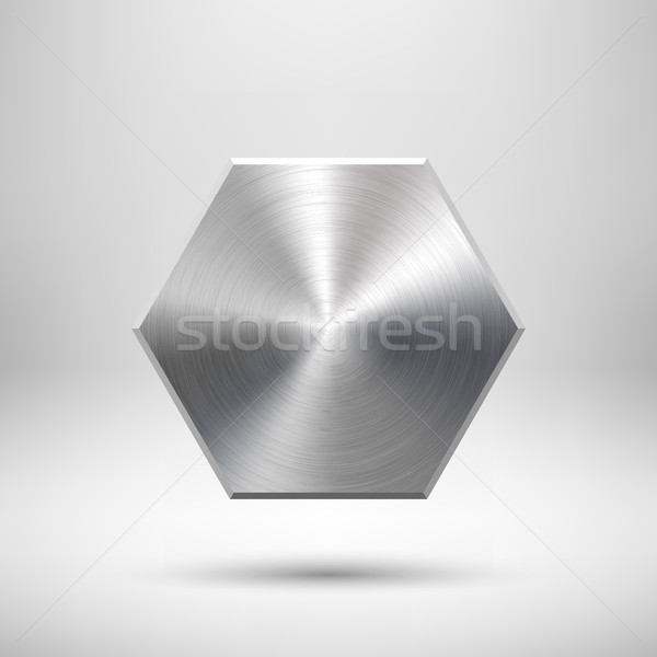 Abstract polygon Button Template Stock photo © molaruso