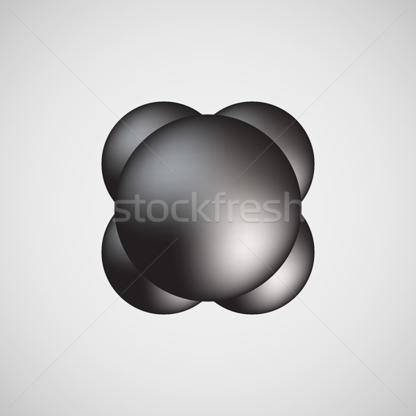 Black Bubble Icon Badge with Light Background Stock photo © molaruso