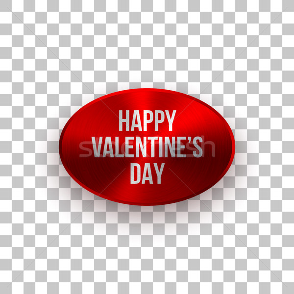 Red Abstract Valentines Badge Stock photo © molaruso