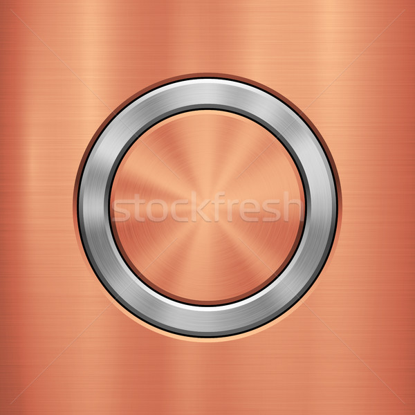 Stock photo: Bronze Metal Technology Background