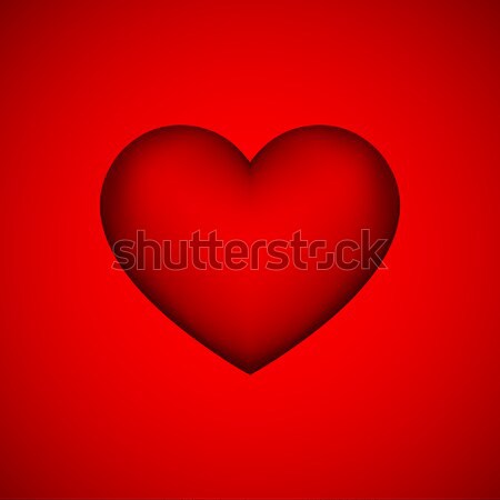 Red Abstract Heart Sign Stock photo © molaruso