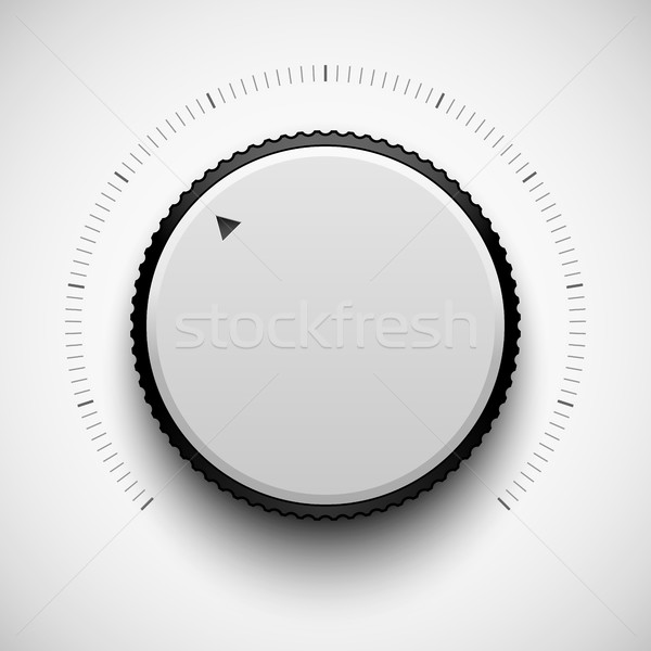 ストックフォト: 白 · 技術 · 音楽 · ボタン · ボリューム