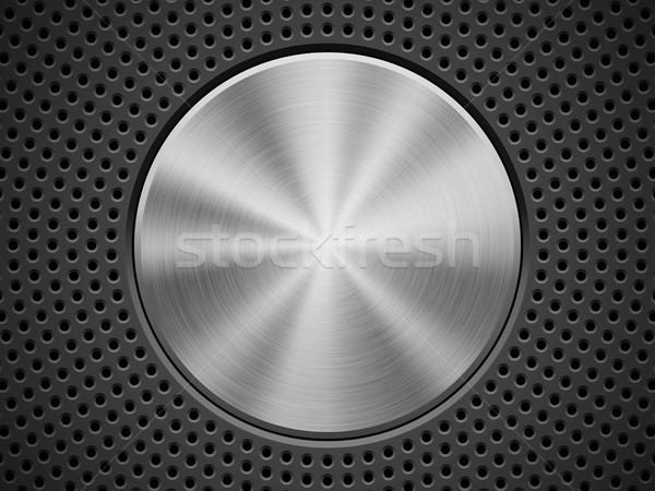 Foto stock: Preto · padrão · tecnologia · círculo · metal