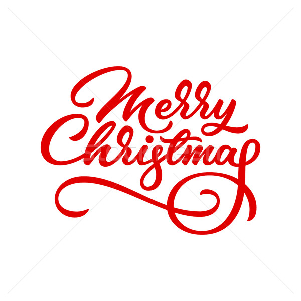 Merry Christmas Lettering Badge Vector Illustration C Vitaly Kuzmin Molaruso 7652631 Stockfresh
