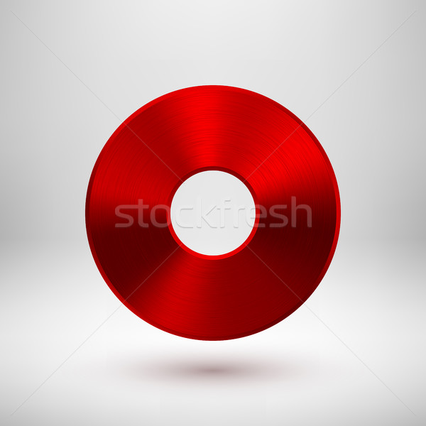 Red Technology Circle Metal Badge Stock photo © molaruso