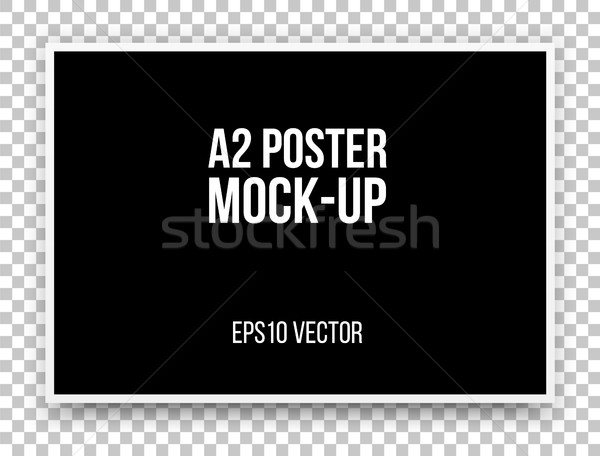 A2 Black Poster Mock-up Stock photo © molaruso