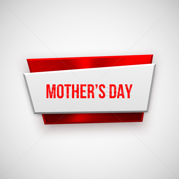 Red Mothers Day Badge Stock photo © molaruso