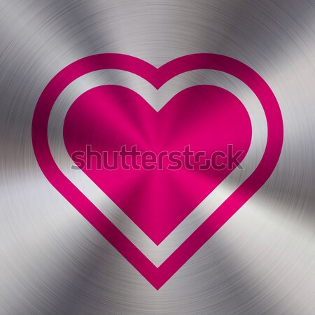 пурпурный металл технологий аннотация сердце Сток-фото © molaruso