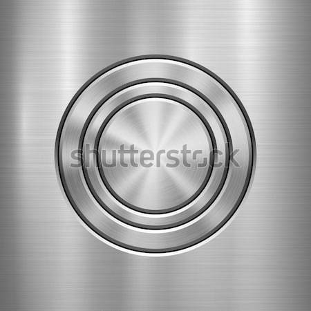 Abstract Technology Circle Metal Badge Stock photo © molaruso