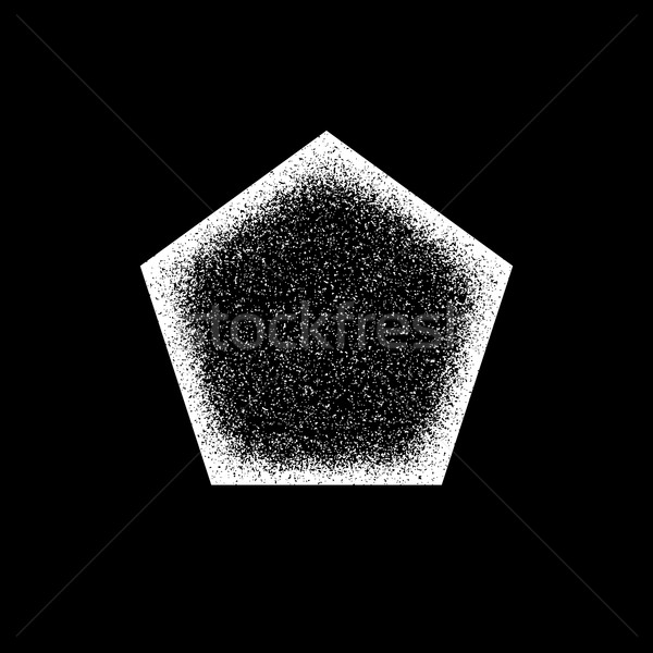 White Abstract Geometric Badge Stock photo © molaruso